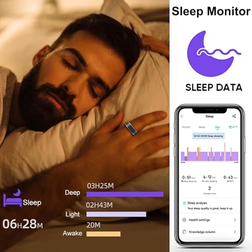 Smart Ring - Heart Rate Sleep Blood Pressure