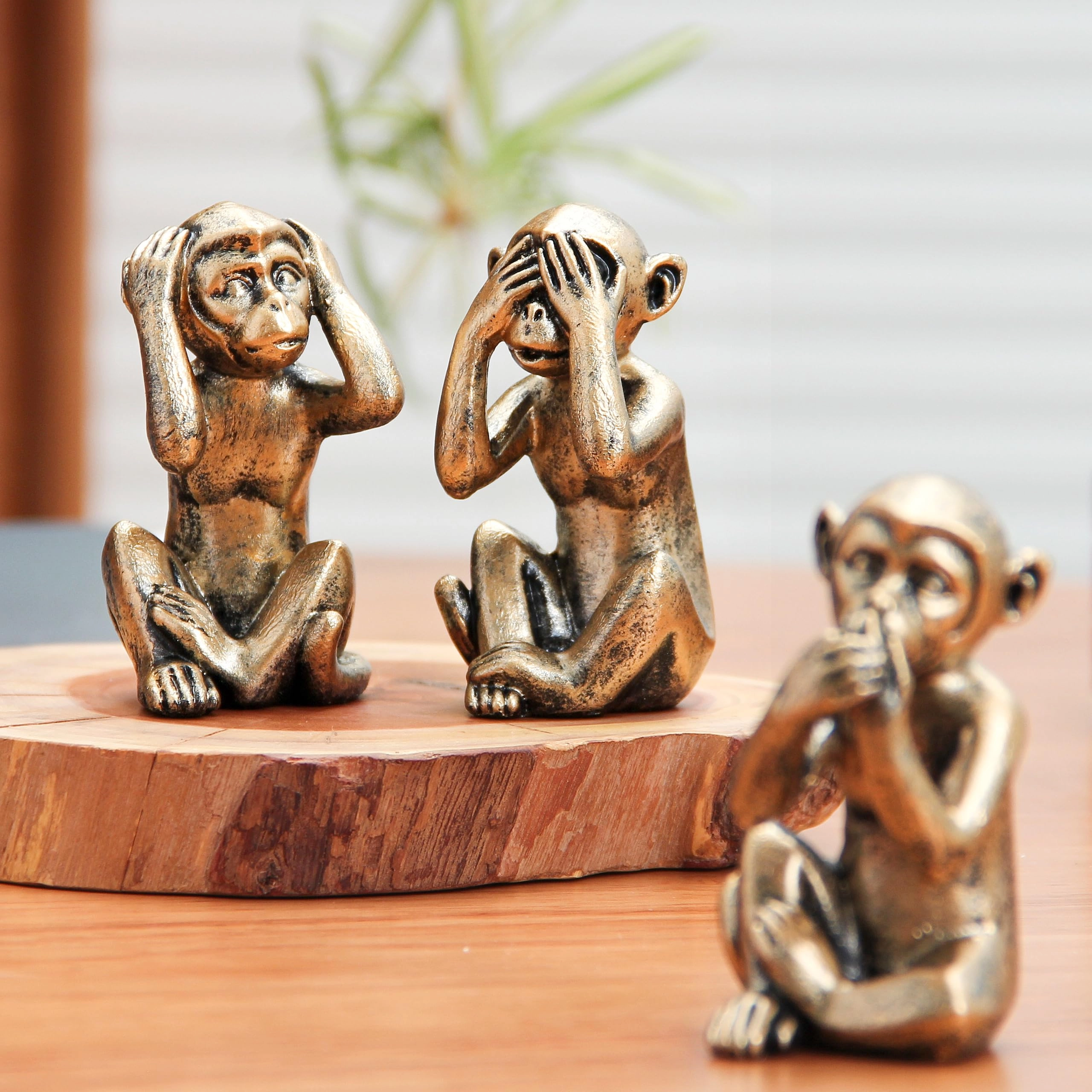 3 Wise Monkeys - Resin