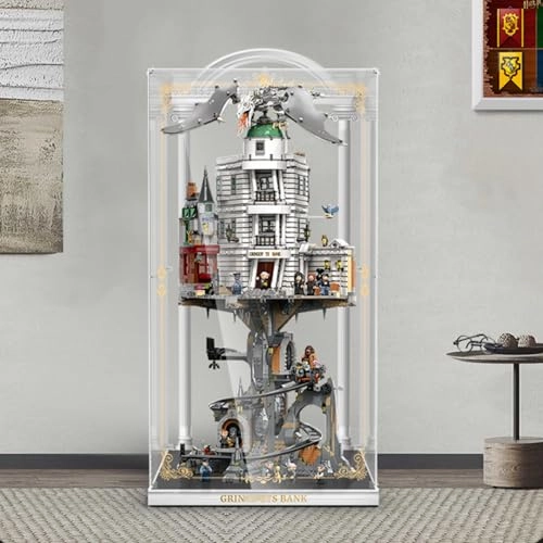 Figures Display Box for LEGO 76417 Gringots Bank - acrylic 45x40x85cm 2mm/3mm