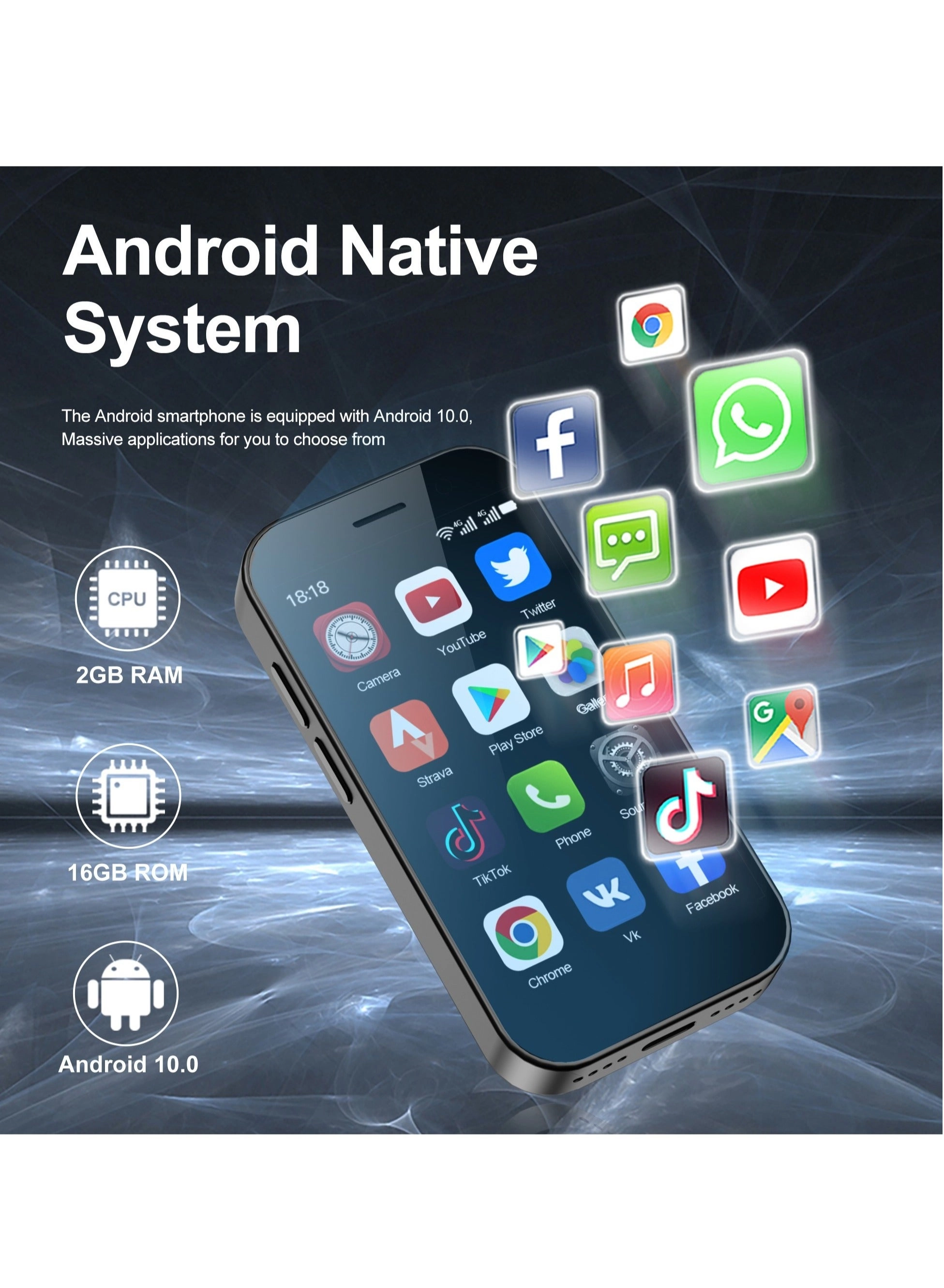 Mini Smartphone - 2GB 16GB