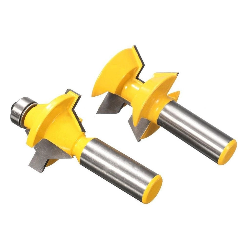 Tongue and Groove Router Bit - 1/2" 2Pcs