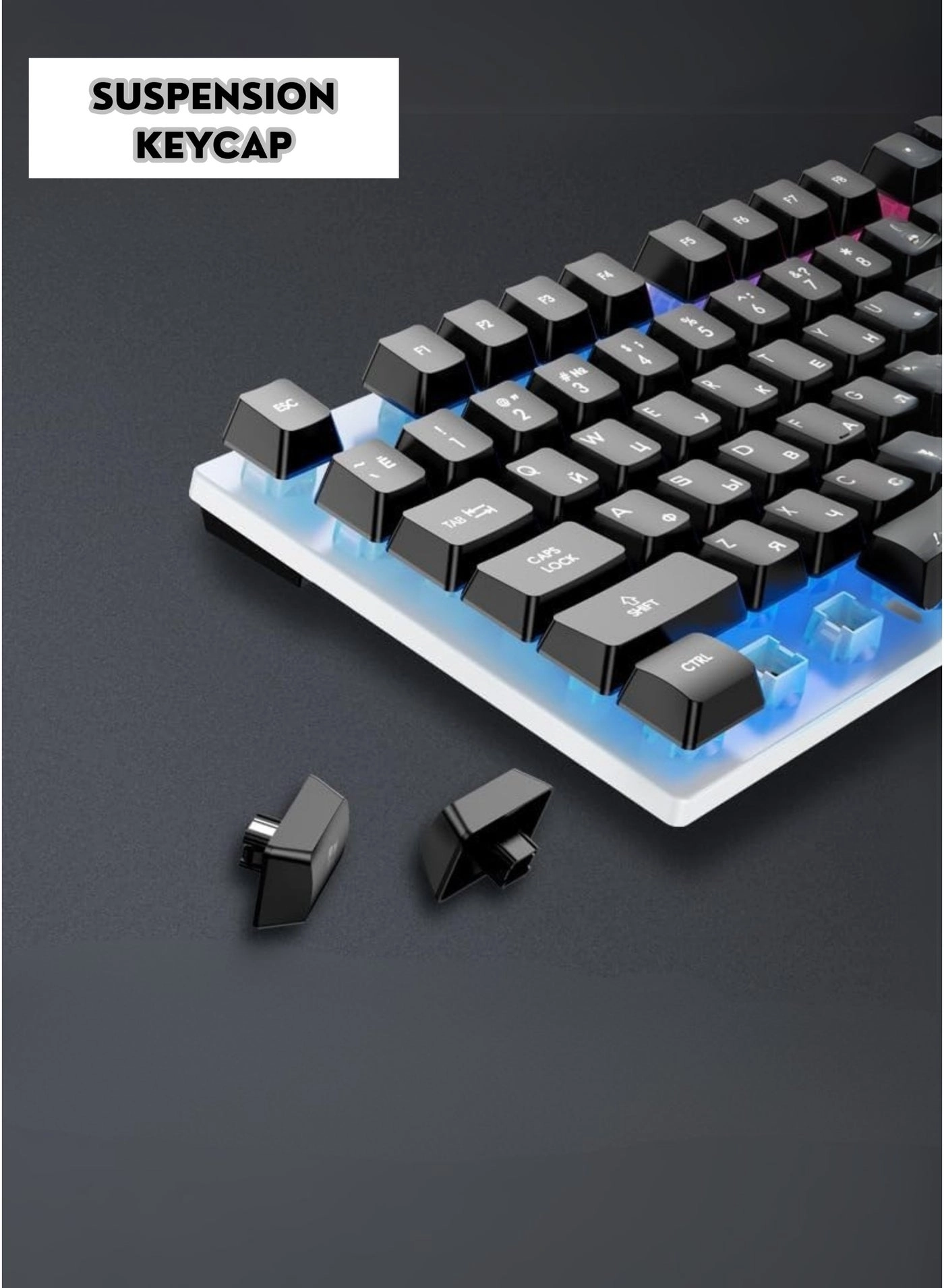 Gaming Keyboard - 103-Key International English Wired + Gaming Mouse - High DPI Wired