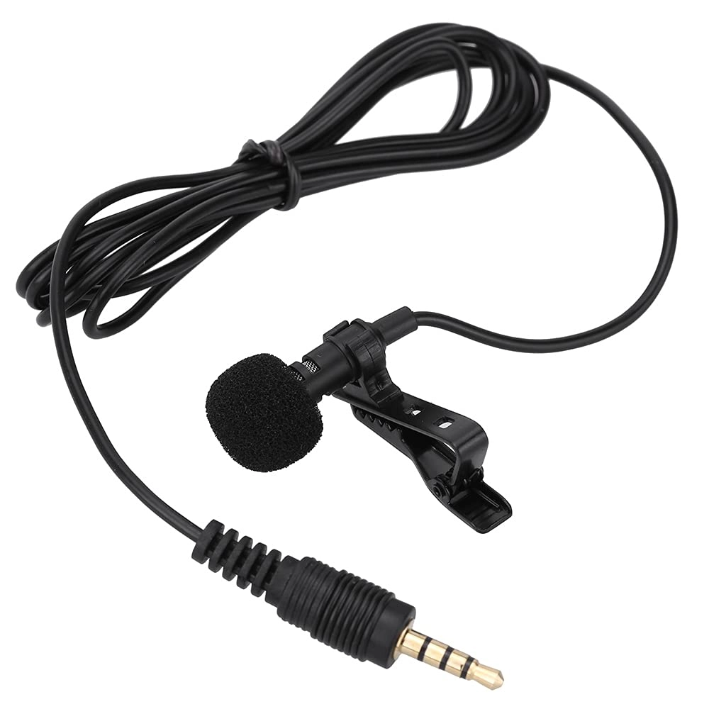 Mini Portable Clip-on Lapel Lavalier Condenser 3.5mm-Mini-Jack Microphone