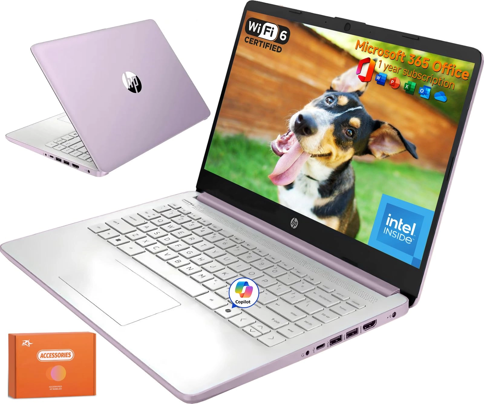 14 Inch Laptop 14-dq6015dx - 14'' N150 16GB DDR4 128GB UFS + 256GB Micro SD + 128GB USB