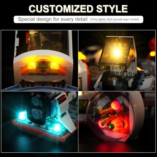 LED Lighting Kit for Lego City Modular Space Station - Space