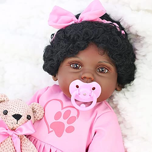 Reborn Baby Doll - 22 Inch Vinyl Brown Eyes