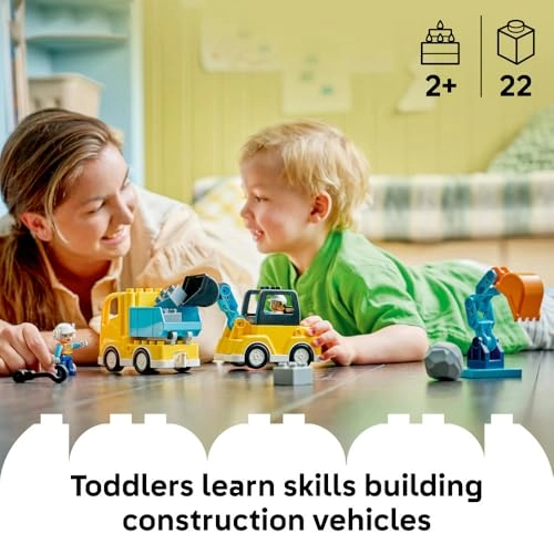 3 in 1 Construction Vehicles (10475) - Educational Montessori Toy for Toddlers