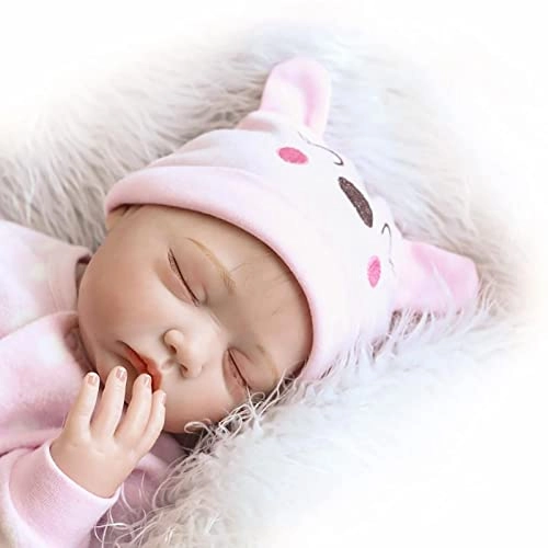 Reborn Baby Doll - 55cm Soft Silicone Limbs Cloth Body