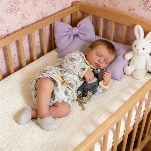 LOULOU Reborn Baby Doll - 20 Inch Soft Cloth Body & Vinyl Limbs Sleeping Ages 3+