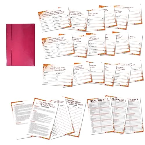 Thanksgiving Friendly Feud Game - 17 years and up