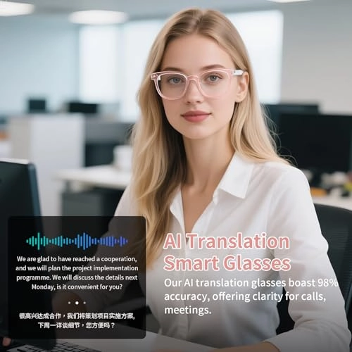 Smart Glasses - Auto Power On/Off Bluetooth UV400/Blue Light Protection