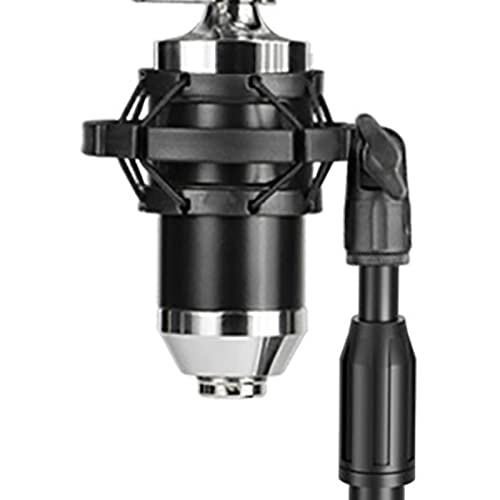 Desktop Microphone Stand - Bottle Mic Clip Adjustable Black