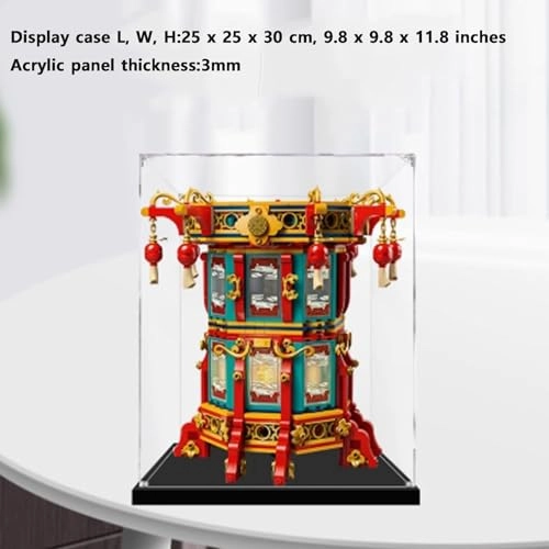 Acrylic Display Box for LEGO Fortune Run Lamp Kit 80116 - 3 mm thickness