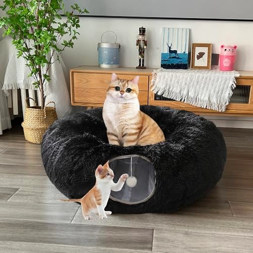 Cat Tunnel Bed - 89.9L x 86.1W x 26.2H centimeters Polyester