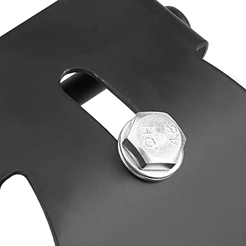 Solo Seat Base Plate Bracket - Steel Pre-drilled Holes Traditional Length