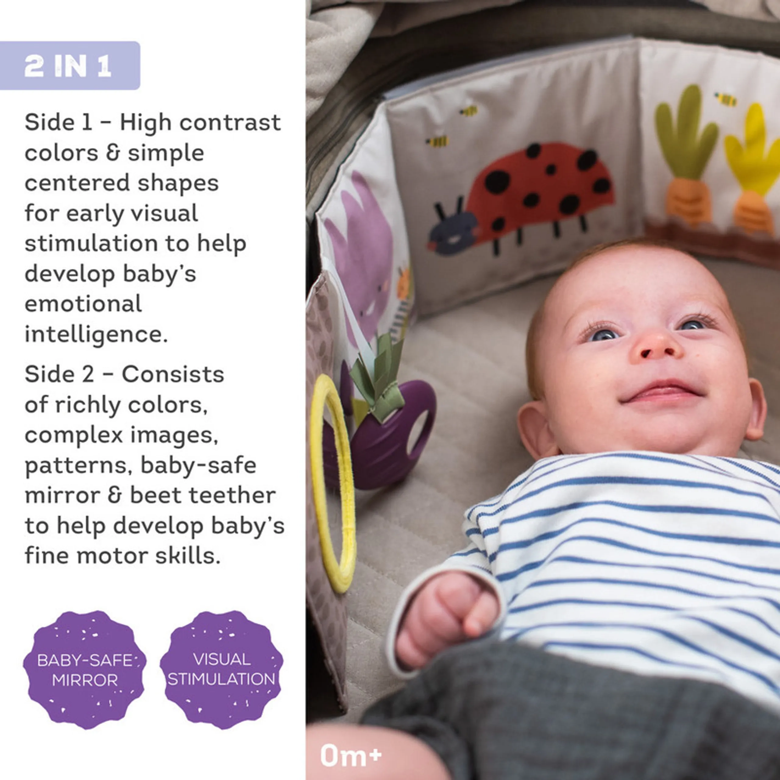 Urban Garden Pram Fabric Book - 0 months+