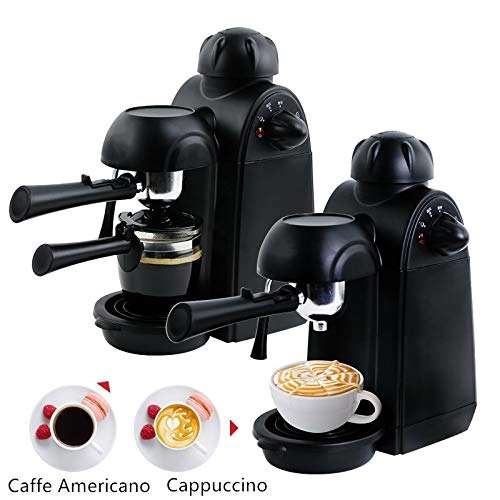 2 In 1 Espresso Maker - Milk Frother 5-Bar Pump 4 Cups