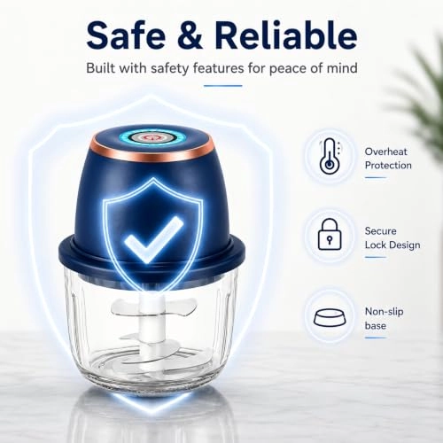 Mini Wireless Garlic Chopper - 350ml USB Rechargeable