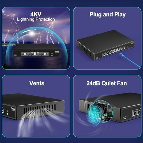 8x10G PoE(Unmanaged) 8-ports