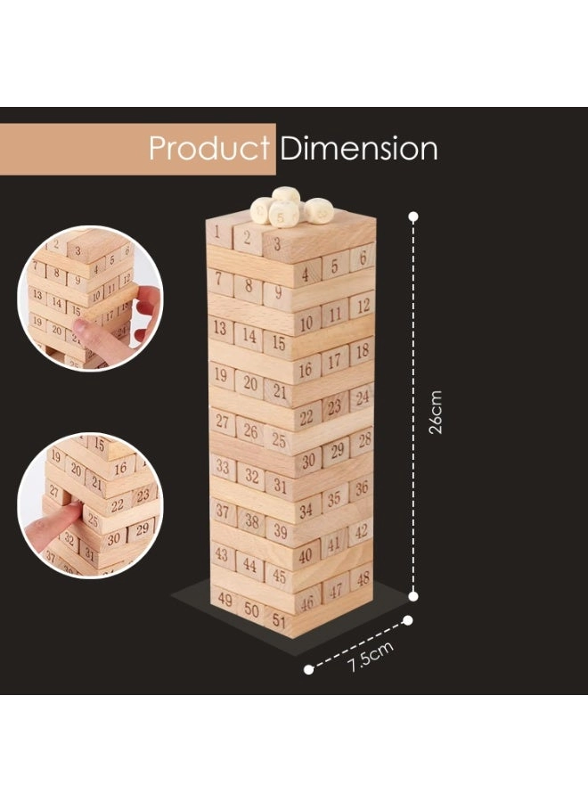 Number Stacking Blocks - 4+ Years 54 pieces