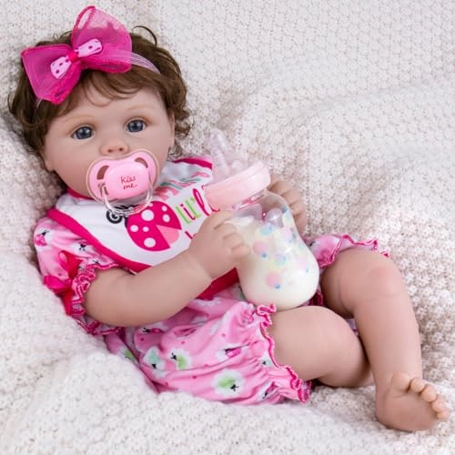 Reborn Baby Doll - 22 Inch Cotton Vinyl African American Ages 3+
