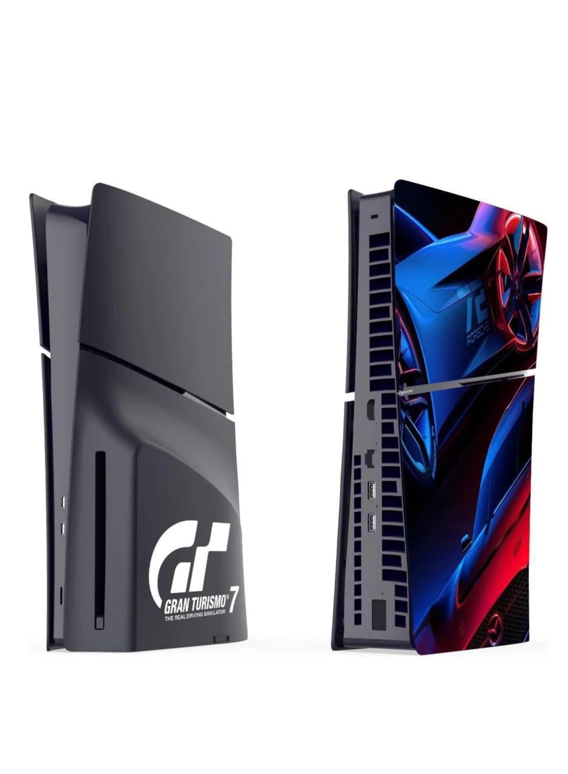Playstation 5 Slim + Gran Turismo 7 Faceplate + Gran Turismo 7 Game CD