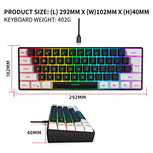 60% Wired Mechanical Keyboard - Wired