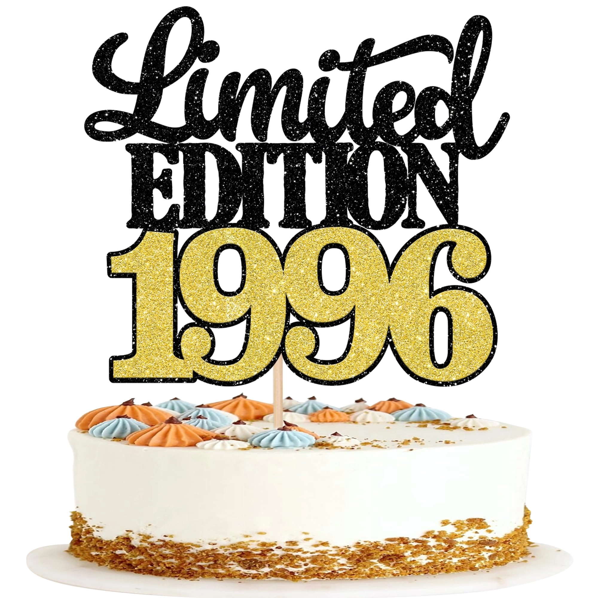 SYKYCTCY Limited Edition 1996 Cake Topper - 1 Pack Anniversary Birthday