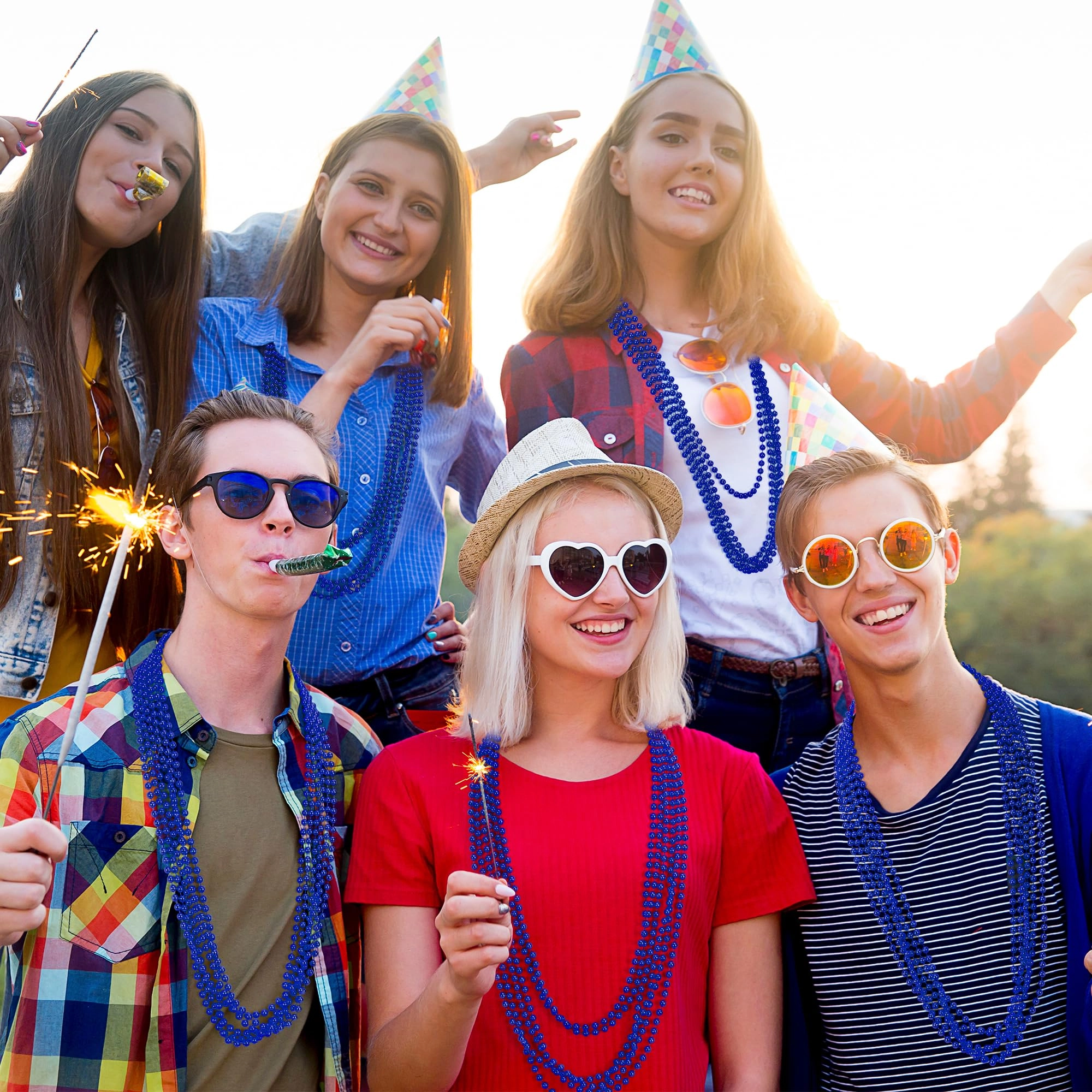 Beads Necklace - 33" 240PCS