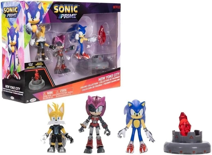 COLOR LAND CHILDRENS TOYS CENTER LLC Sonic + Tails Nine + Rusty Rose + Prism Shard - Sonic Prime