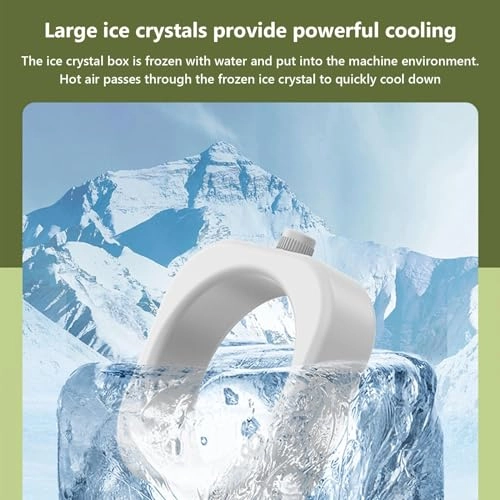 Portable Air Conditioner - 3-Speed USB-Powered Green