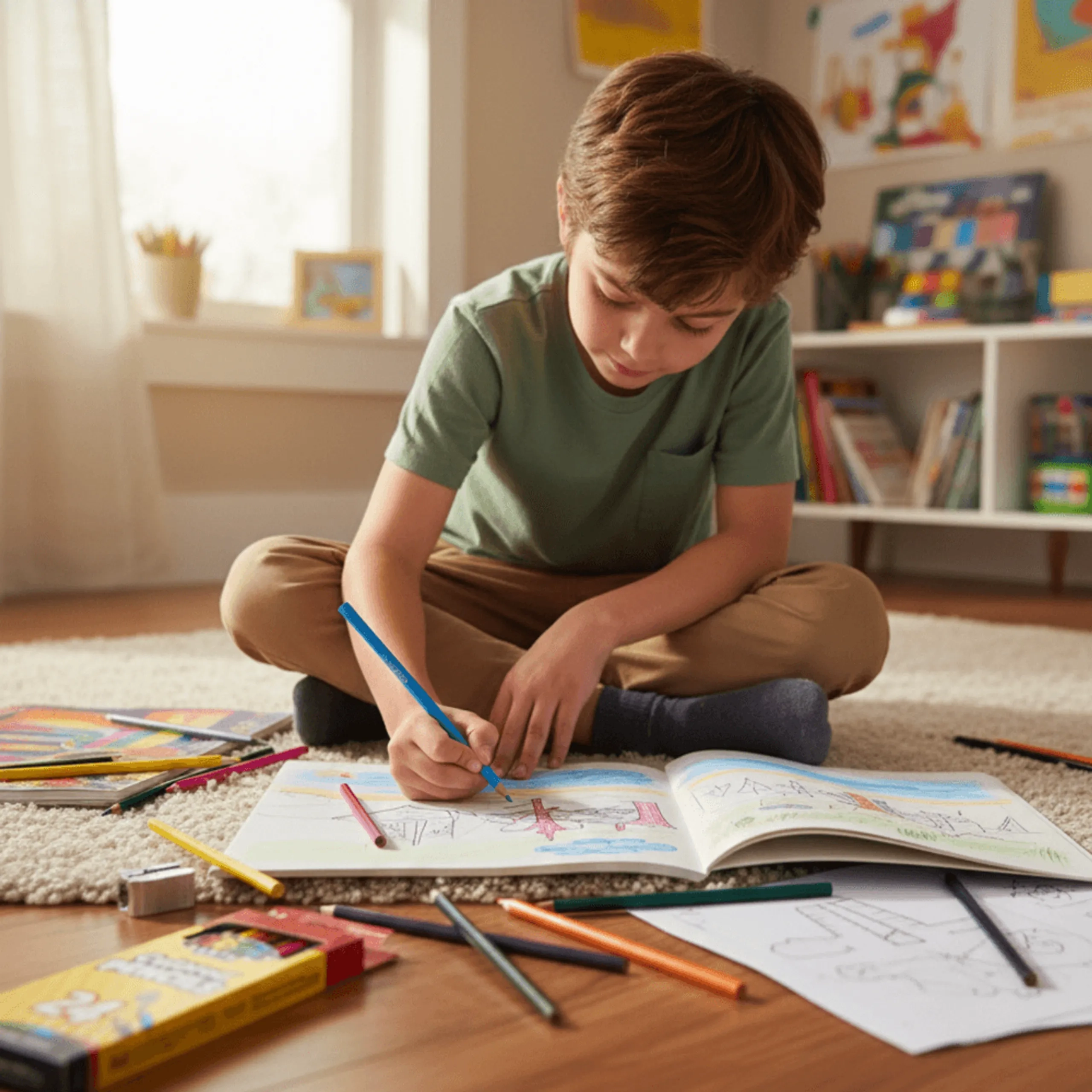 Atomic Arts Colored Pencils - 24 Pcs