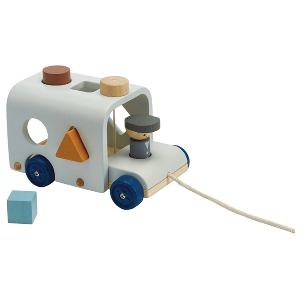 Wooden Sorting Bus - Suitable for 12 months and above