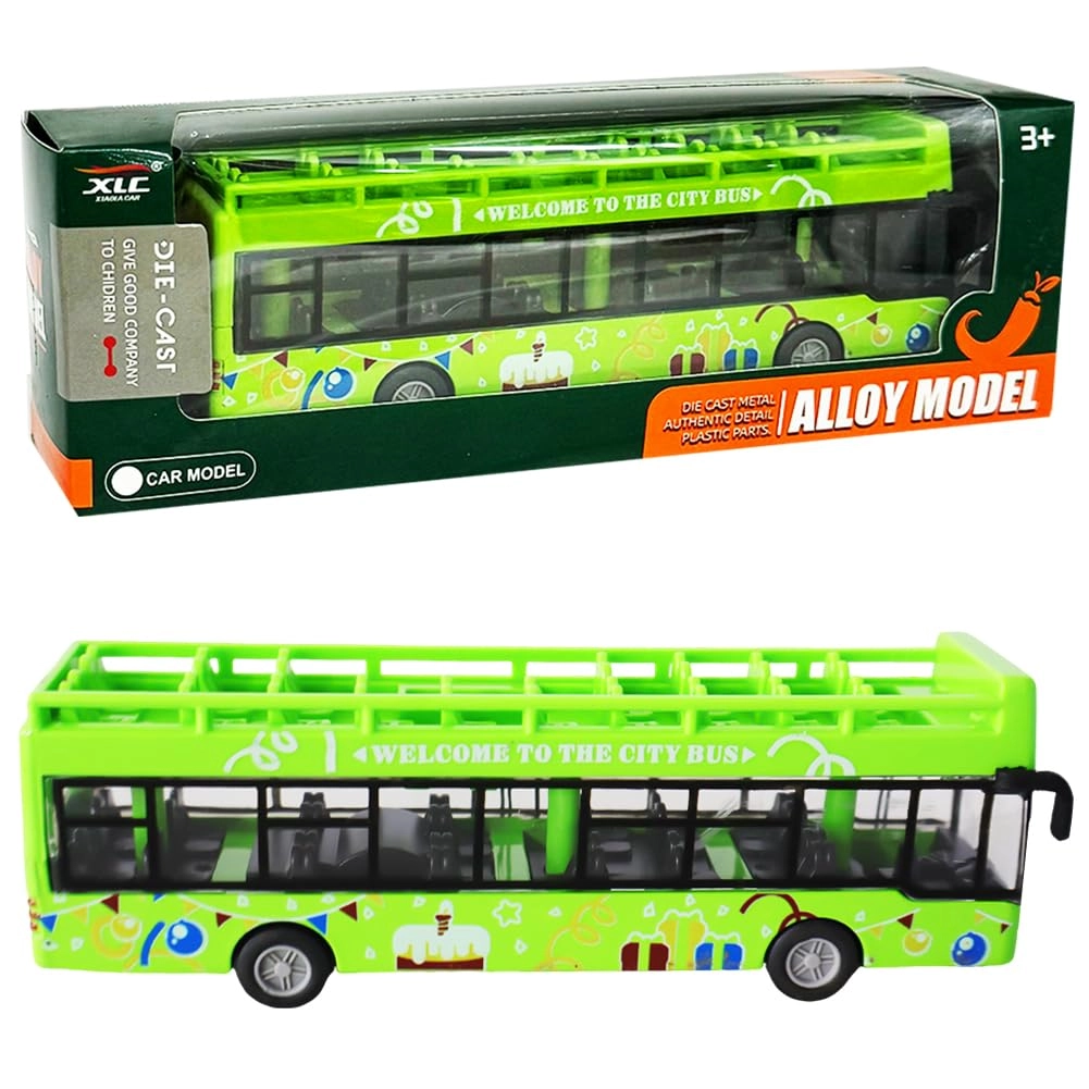 WFKKMEQ Bus - Pull-back Die-cast 15x3.5x4cm