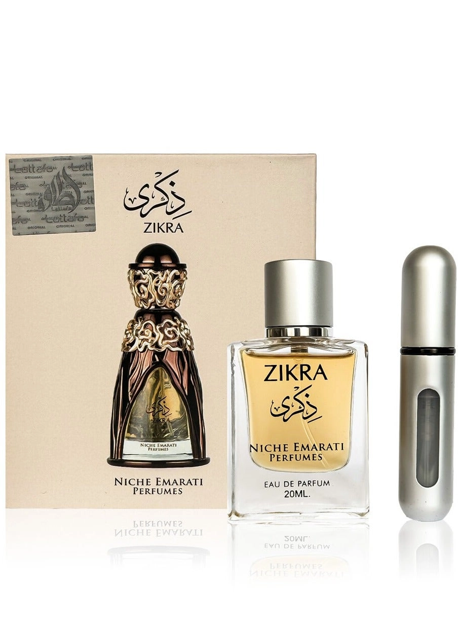 Niche Emarati ZIKRA Eau de Parfum 20ml Refiller