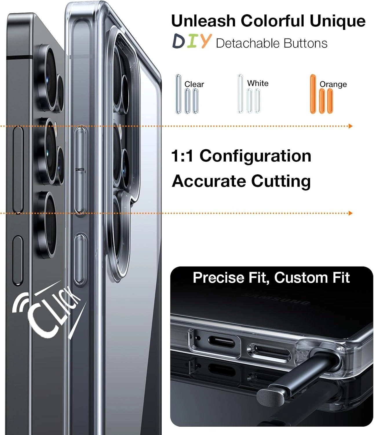 S25 Ultra Clear Case with MagSafe for Samsung Galaxy S25 Ultra