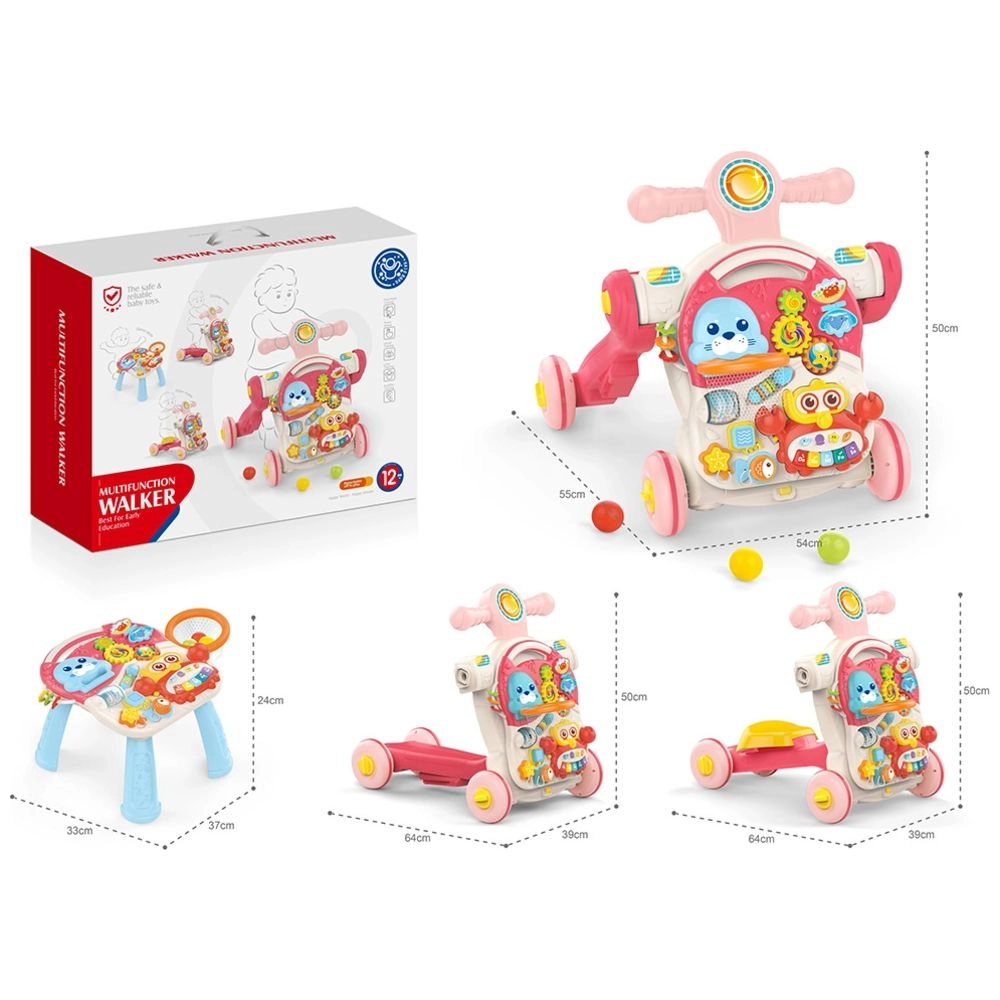 Baby Activity Walker - 3-In-1 Musical Educational
