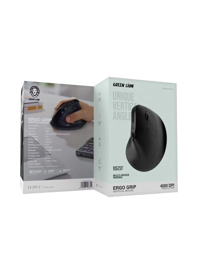 Ergo Grip Vertical Mouse - 2.4 GHz Bluetooth