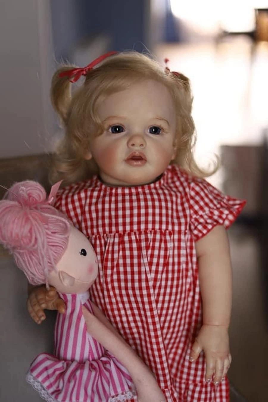 Reborn Baby Doll - 28 inch 70cm Blonde Hair Ages 8+
