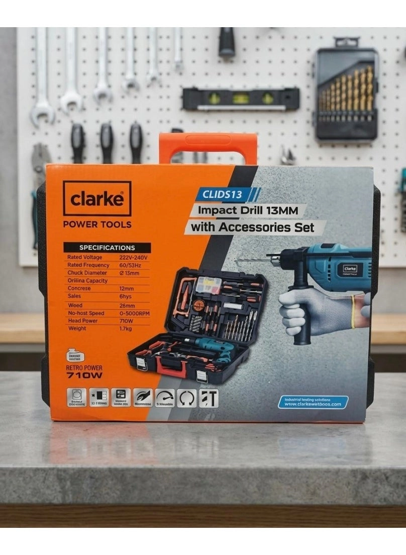 Clarke Impact Drill - 13MM 710W 1.7KG