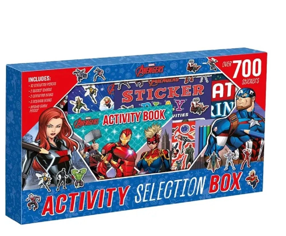 Igloo Books Marvel Avengers Activity Selection Box - 4 +