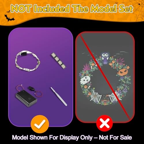 Light kit Compatible with Lego 40825 Halloween Wreath - LED Flash Lights