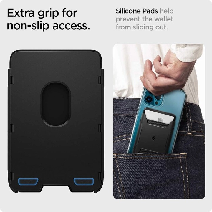Rugged Armor Magnetic Wallet Card Holder - 2-Cards MagSafe Compatible