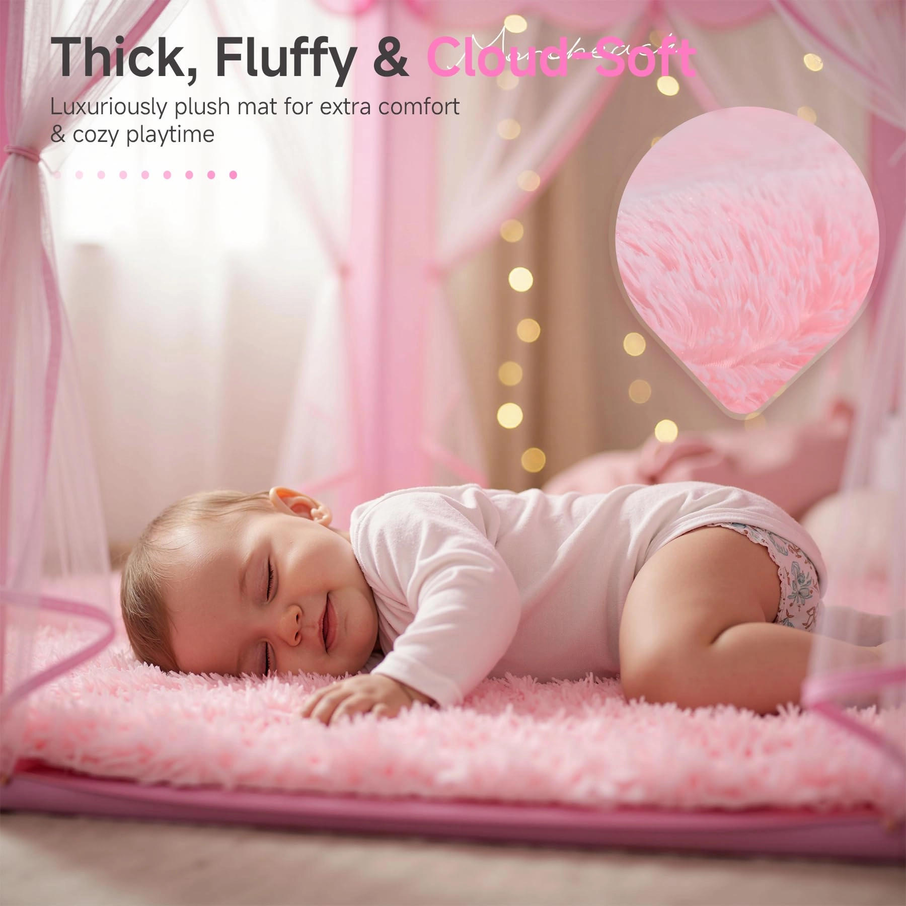 Princess Tent - 55 x 53 inches Pink