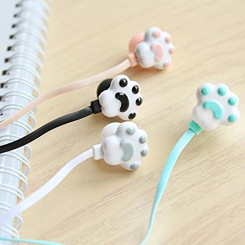 Creative kitten claw in-ear headphones - 3.5mm 120cm cable