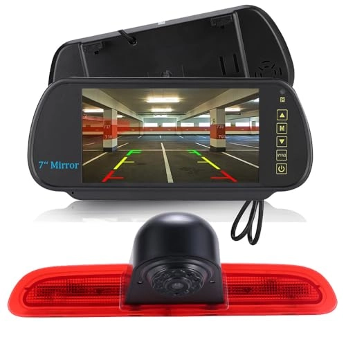 Brake Light Camera - Night vision 628 x 586 pixels + TFT LCD monitor - 7 Inches