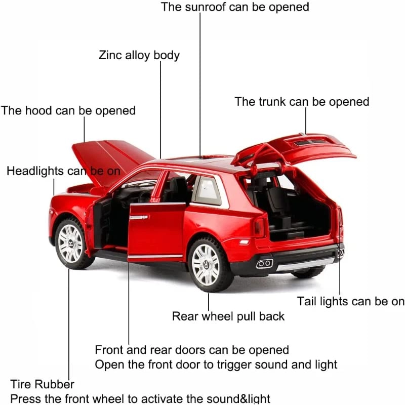 Rolls Royce CULLINAN - 1:32 RED