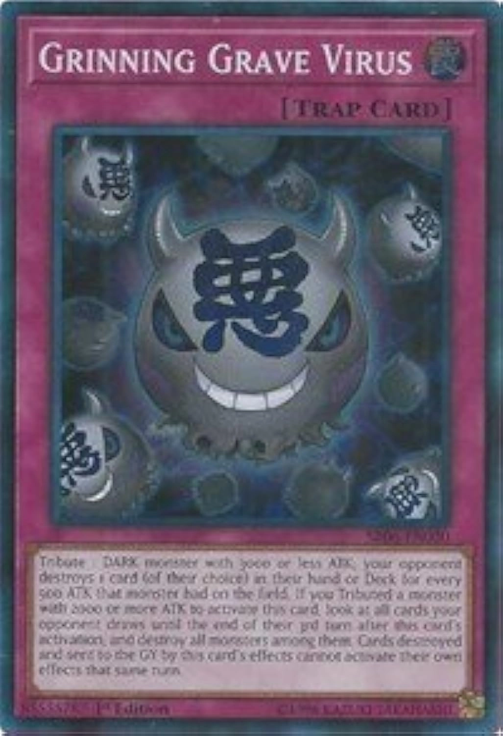 Yu-Gi-Oh! Grinning Grave Virus SR06-EN030