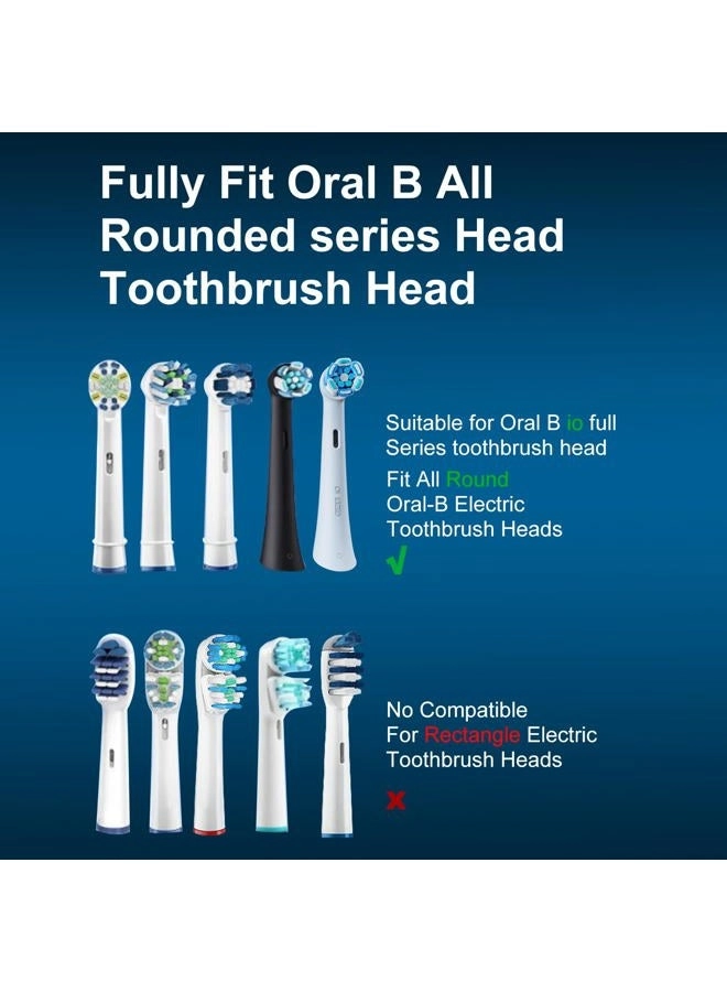 Toothbrush Head Cover - 6 Pack Compatible with Oral B iO Series Transparent