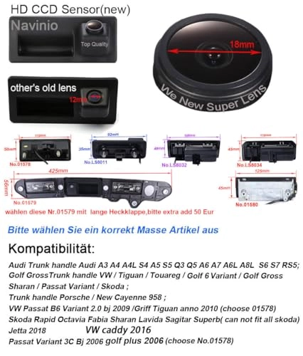 Backup Camera - universal RCA connector 1280*720 pixels